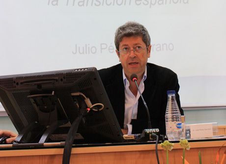 Julio Pérez Serrano, durante su intervención en el Congreso.