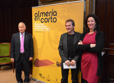 Amat, Serrano y Vázquez han presentado la nueva imagen del festival.