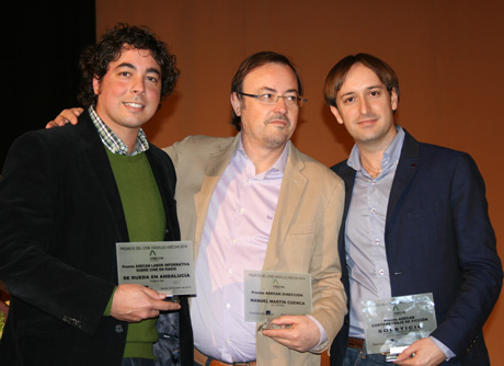 Juan Gabriel García, Manuel Martín Cuenca y Juan Francisco Viruega.