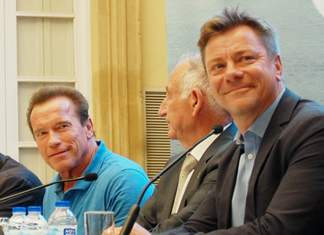 Schwarzenegger y Fredrik Malmberg.