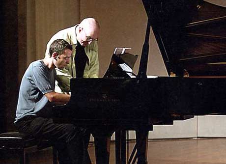 Albert Bover y Walter Norris en en Festival de Jazz de Gerona (2004).