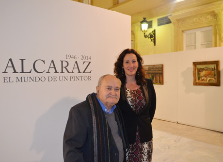 Francisco Alcaraz y la diputada de Cultura, María Vázquez.