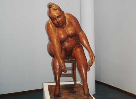 Una de las esculturas que puede verse en el CAMA. Foto: Graziana Pérez