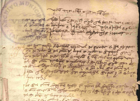 Libro de Actas de 1503 archivado en Vera.