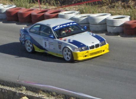 José Carlos Lirola a los mandos de su BMW M3.