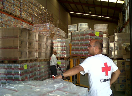 Cruz Roja se ha convertido en la salvación de muchas familias.