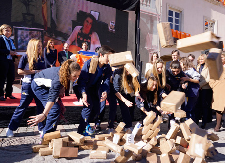 Los escolares han sido protagonistas en la campaña Únete.