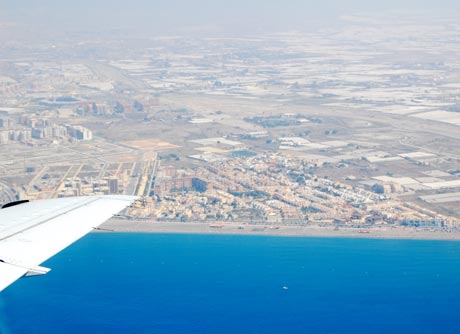 Vista aérea de la provincia de Almería.