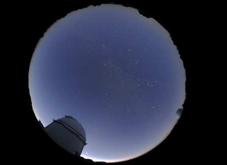 Vista del amanecer desde el Observatorio de Calar Alto
