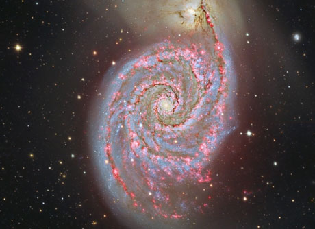 La galaxia Remolino es una de las más espectaculares y bellas.