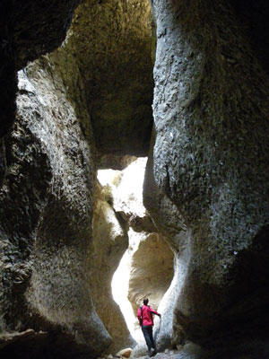 Uno de los manantiales de las Cuevas de Sorbas. Laura Sanna.