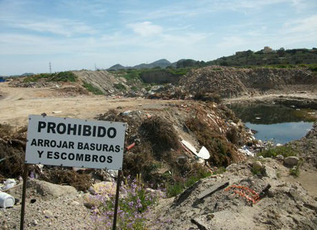 Imagen del vertedero denunciado por Ecologistas en Acción.