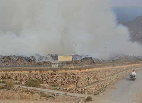 Incendio ocurrido este verano en la planta de Albaida de La Mojonera
