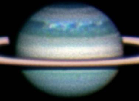 Imagen de Saturno tomada desde Calar Alto.