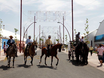 Inauguración del Paseo de Caballos de la Feria de Almería. 