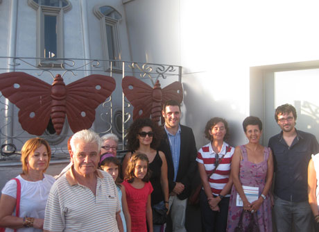 El grupo visitó la Casa de las Mariposas.