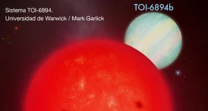 Encuentran un planeta gigante que orbita la estrella más pequeña detectada jamás