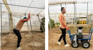 Este taladro neumático reduce un 60% el esfuerzo físico de la siembra en invernaderos, una de las tareas físicas más duras de este tipo de agricultura