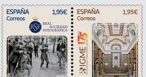 Correos conmemora el 175 aniversario del Instituto Geológico y Minero de España y el 125 aniversario de la Real Sociedad Fotográfica