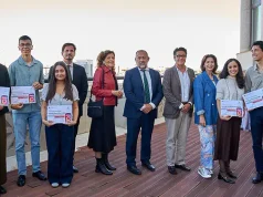 Estela Pena (USC), Gabriel Arbona (UIB), Natalia Martínez (ULE), Víctor Armada (UCJC), Rocío del Carmen Bueno (US) y Carla Piqueres (UJI), ganadores de Hilotesis 2026
