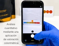 Una película de plástico y un móvil para medir las proteínas de los suplementos deportivos