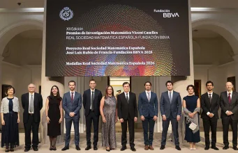 Los XII galardones de la RSME y la Fundación BBVA reconocen a 10 matemáticos, seis de ellos galardonados con los Premios Vicent Caselles, dirigidos a jóvenes investigadores