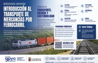 La Universidad de Burgos oferta la microcredencial «Introducción al transporte de mercancías por ferrocarril»