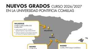 Comillas amplía su oferta académica para el curso 2026-27 con seis nuevos grados en sus campus de Madrid y Valladolid
