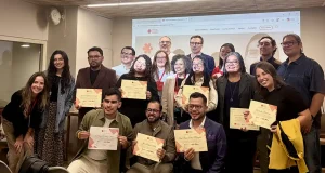La periodista y académica mexicana Daniela Mendoza, ganadora de los Premios Miguel Hernández para la Libertad de Prensa de la UMH