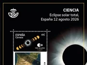 Correos dedica un sello conmemorativo al eclipse solar total que cruzará España