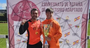 El estudiante de la UMH Héctor Martín de Miguel, campeón de España de Atletismo por Comunidades Autónomas para personas con discapacidad