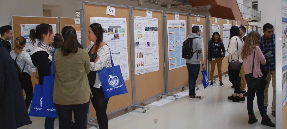 Exposición de posters científicos organizada por la Facultad de Ciencias Experimentales. 