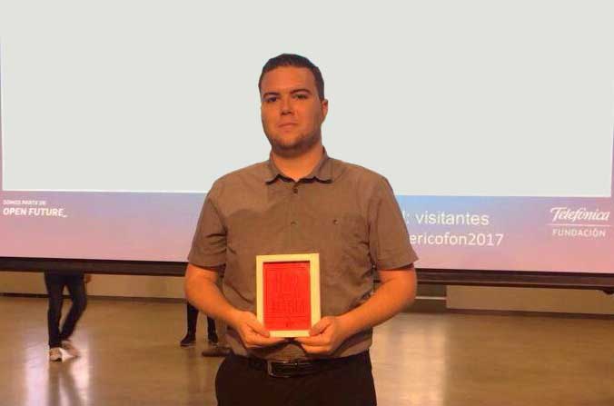 Javier Iniesta, uno de los alumnos ganadores de la UCAM.