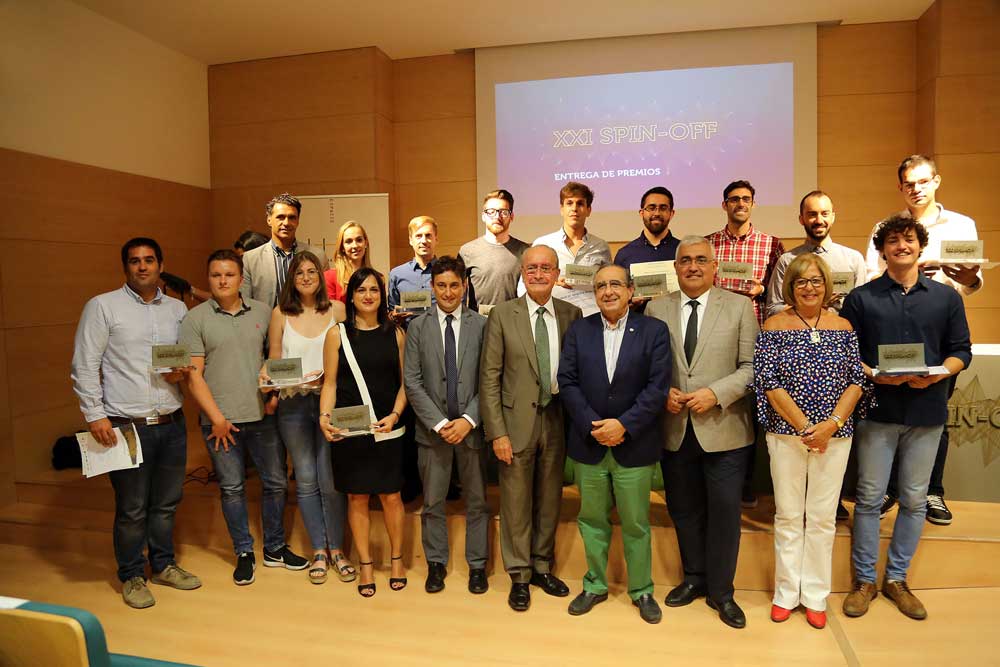 Ganadores del concurso de Spin Off de la Universidad de Málaga.