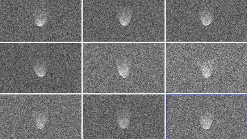 Imágenes de radar del asteroide 3122 Florence, obtenidas desde el 29 de agosto por el observatorio Goldstone en California - NASA / JPL