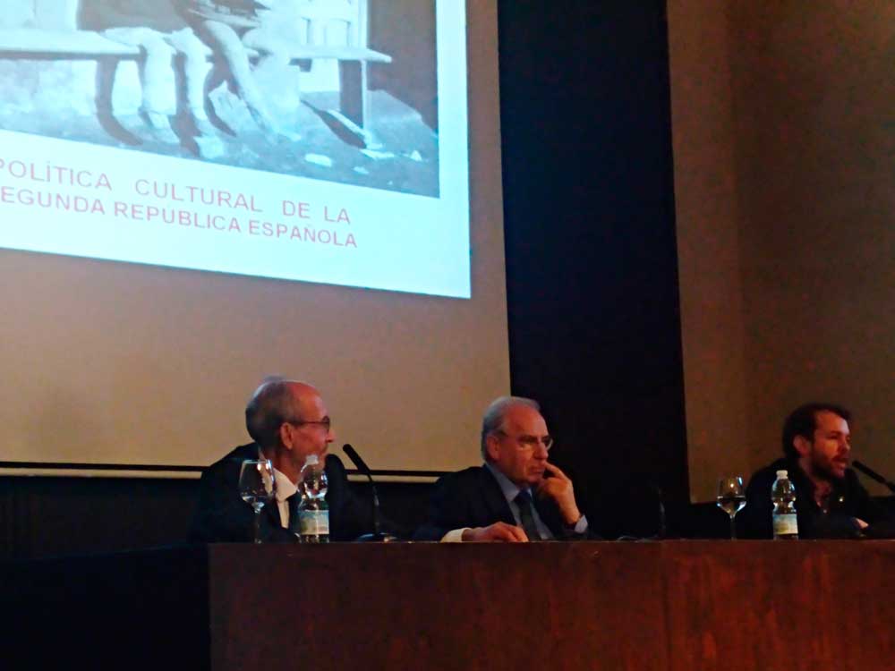 Alfonso Guerra durante su conferencia. 