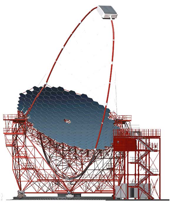 Modelo del telescopio del proyecto CTA.