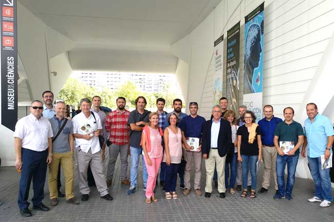 Investigadores de la Universidad de Alicante que colaboran con el Museo de las Artes y las Ciencias de Valencia.