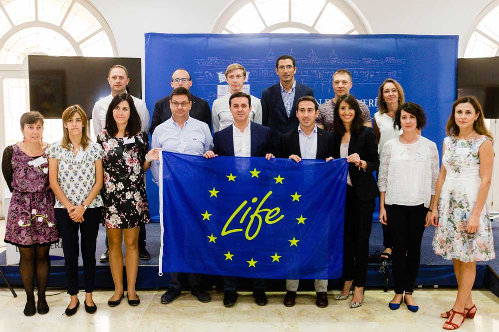 Presentación del proyecto Life Alchemia en la Diputación Provincial junto al Ciesol de la Universidad de Almería y sus homólogas de Estonia.
