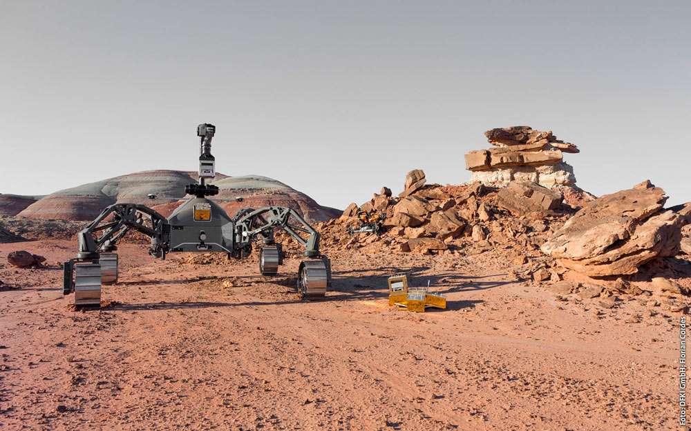 Prototipo del vehículo que viajará a Marte en 2030. 