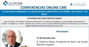El legado arqueológico submarino de España en un seminario online