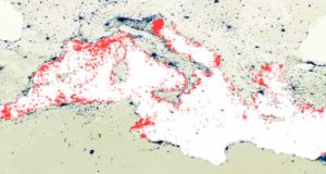 El primer mapa de la basura en el Mediterráneo: el plástico acumulado cubriría 7.500 campos de fútbol