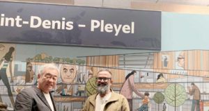 Un profesor de Bellas Artes de la UGR decora el metro de París con ilustraciones alusivas a los Juegos