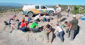 La cuna del dinosaurio más grande de Europa, sede de un curso de paleontología con prácticas en excavación
