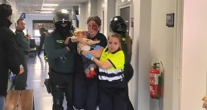 Atentado en la UCAM: el alumnado participa en un simulacro con miembros de Guardia Civil