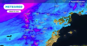 La borrasca con nombre de personaje del Señor de los Anillos que trae lluvias intensas para el fin de semana