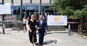 La ministra Sara Aagesen visita las obras de rehabilitación energética de la ETSI Informática de la UNED