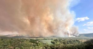 El fuego podría haber afectado a los canales romanos de Las Médulas