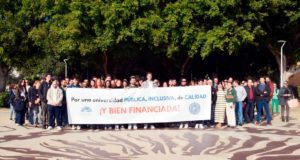 El alumnado de la UAL se moviliza contra la infrafinanciación universitaria