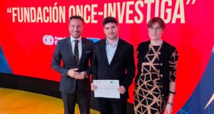 Un estudiante de la UA recibe una de las prestigiosas becas INVESTIGA de la Fundación ONCE